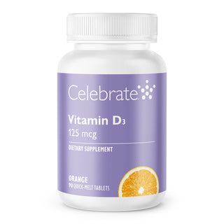 Vitamin D3 125mcg (5.000 IE), Schmelztabletten, Orange