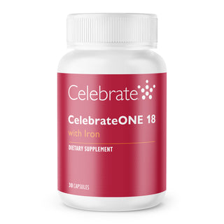 CelebrateONE 18 Once Daily Multivitamine Bariatique avec Fer Capsules 