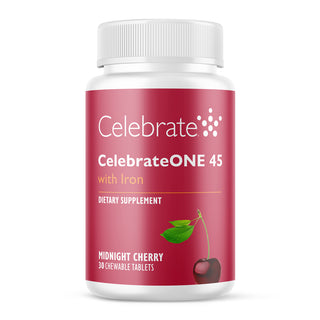 CelebrateONE 45 Multivitamine bariatrique à prendre une fois par jour avec Fer, A mâcher