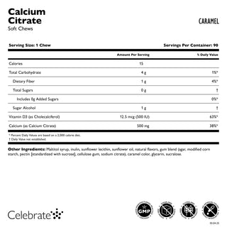 Kalziumzitrat, Kaubonbons / Soft Chews
