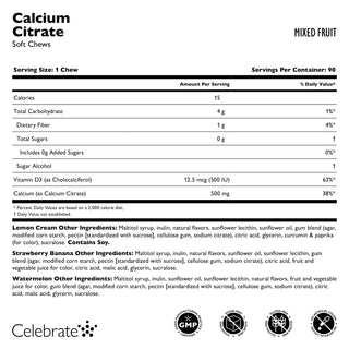 Kalziumzitrat, Kaubonbons / Soft Chews