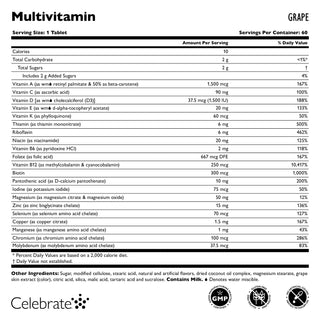 Multivitamine bariatrique sans Fer, A mâcher