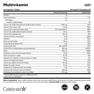 Multivitamine bariatrique sans Fer, A mâcher