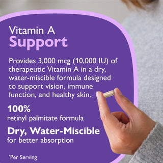 Vitamine A 3.000mcg (10.000 IU), Gélules