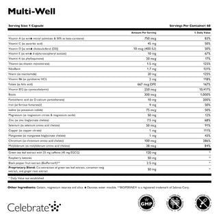 Multivitamine pour la perte de poids Multi-Well, Capsules 