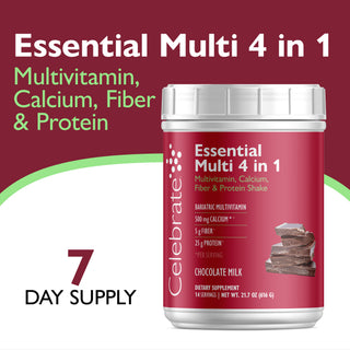 Essential Multi 4 in 1 Multivitamin with Calcium + Protéine, Poudre