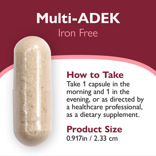 Multi-ADEK Vitamine sans Fer, Capsules