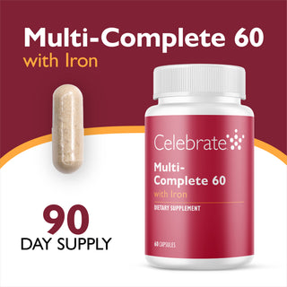 Multi-Complete 60 Multivitamine bariatrique avec Fer, Capsules
