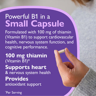 Thiamine Vitamine B1, 100 mg, gélules