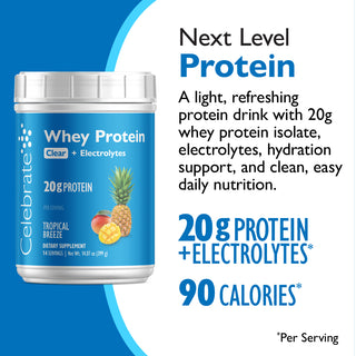 Celebrate Whey Protéine Clair + Électrolytes 